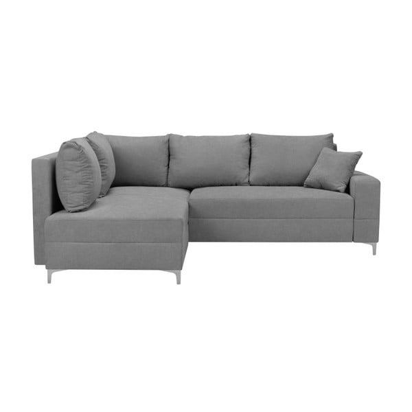Šviesiai pilka "Windsor & Co Sofas Zeta" sofa lova, kairysis kampas
