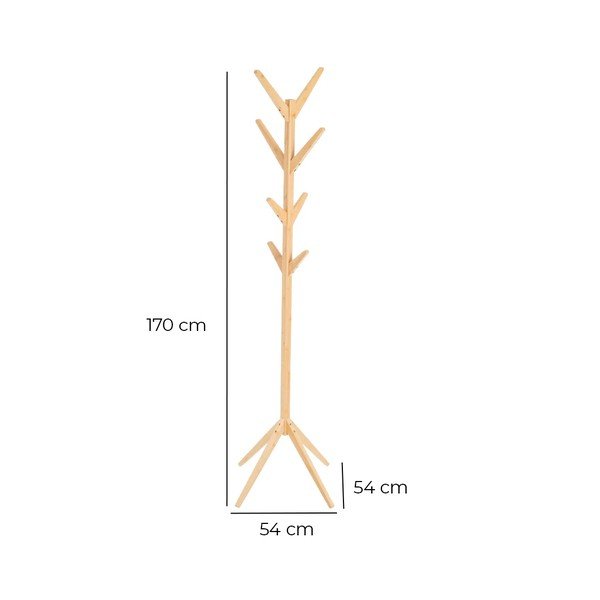 Iš bambuko palto stovas natūralios spalvos – Casa Selección-image-1
