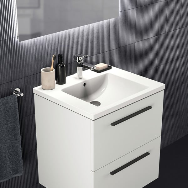 Pakabinama spintelė po kriaukle baltos spalvos 60x63 cm i.Life B – Ideal Standard-image-1