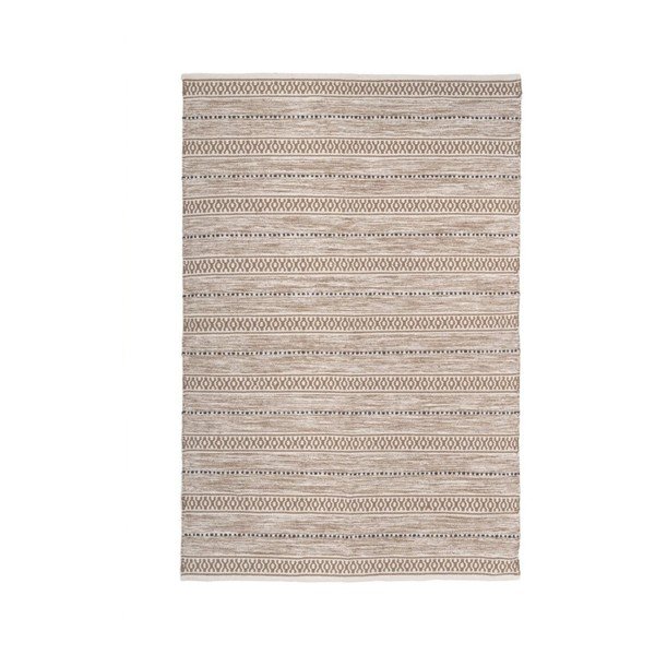 Skalbiamas iš medvilnės kilimas smėlio spalvos 140x200 cm – Casa Selección