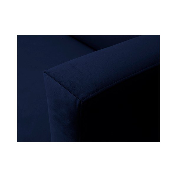 Tamsiai mėlyna aksominė sofa Windsor & Co Sofas Neptune, 145 cm-image-4