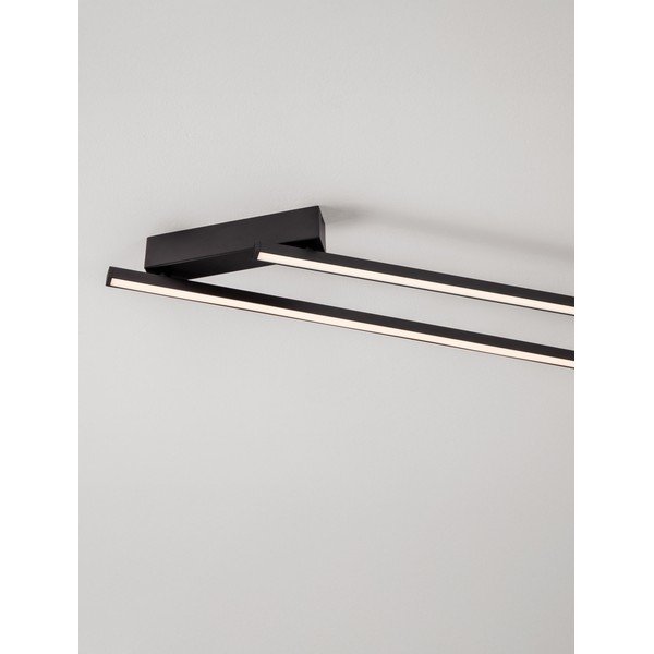Matinės juodos spalvos iš aliuminio lubinis šviestuvas LED su pritemdymo funkcija 4x309 cm Briana – Nova Luce-image-3