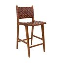 Iš tikmedžio masyvo baro taburetė rudos spalvos 101 cm Perugia – House Nordic