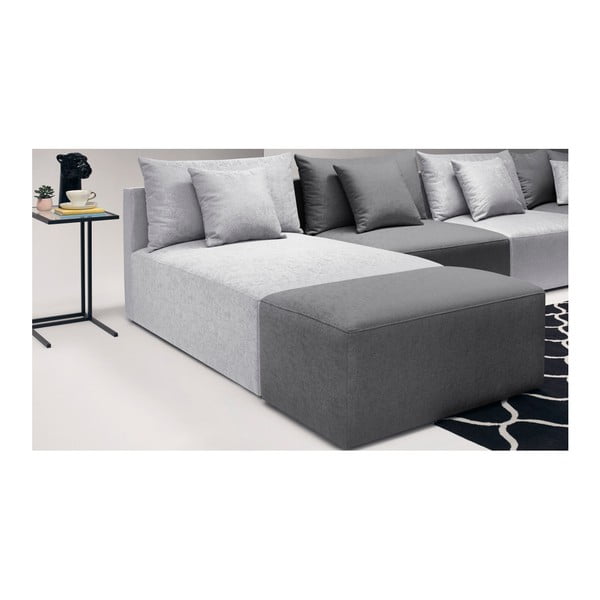 Pilkų atspalvių modulinė sofa "Bobochic Paris Metis-image-2