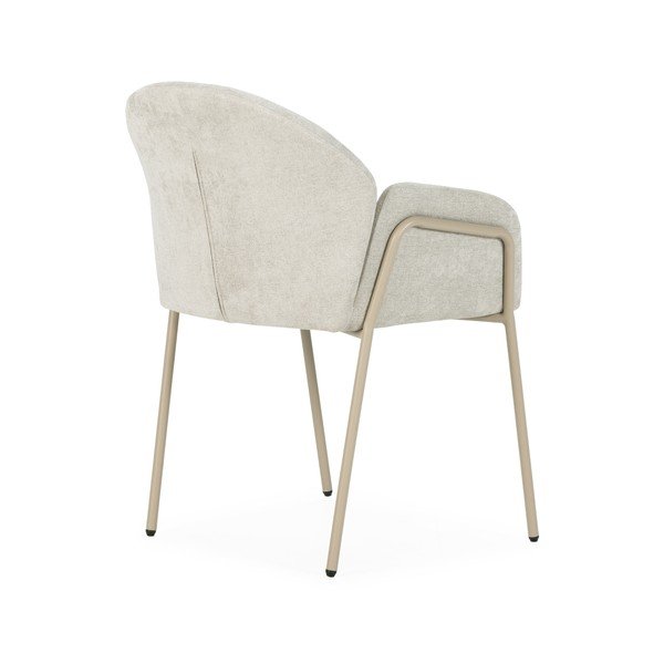 Smėlio spalvos iš audinio valgomojo kėdžių komplektas 2 vnt. Aslin – MOME-image-4