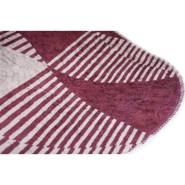 Skalbiamas kilimas bordo spalvos 80x120 cm Oval – Vitaus-image-2