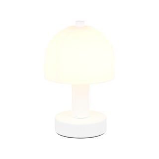 Stalinis šviestuvas baltos spalvos (aukštis 19 cm) su stiklo gaubtu Glenn – Trio