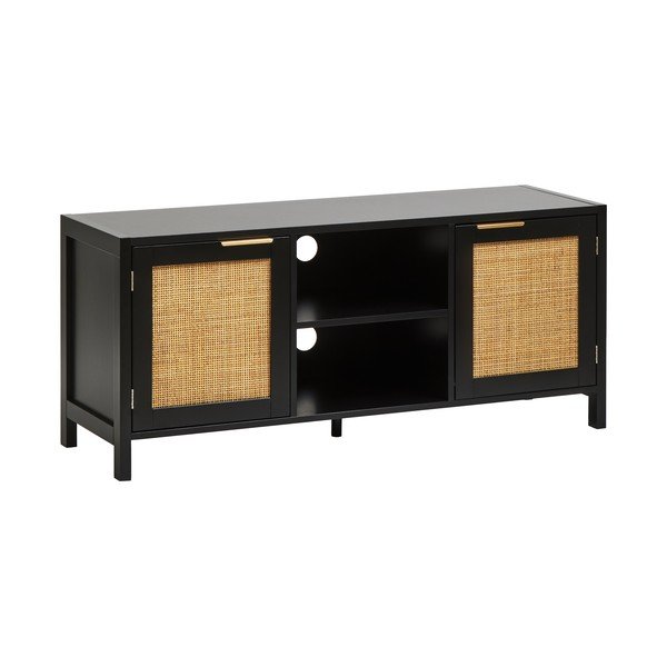 Juodos spalvos TV spintelė 120x52x38 cm Sherman – Premier Housewares