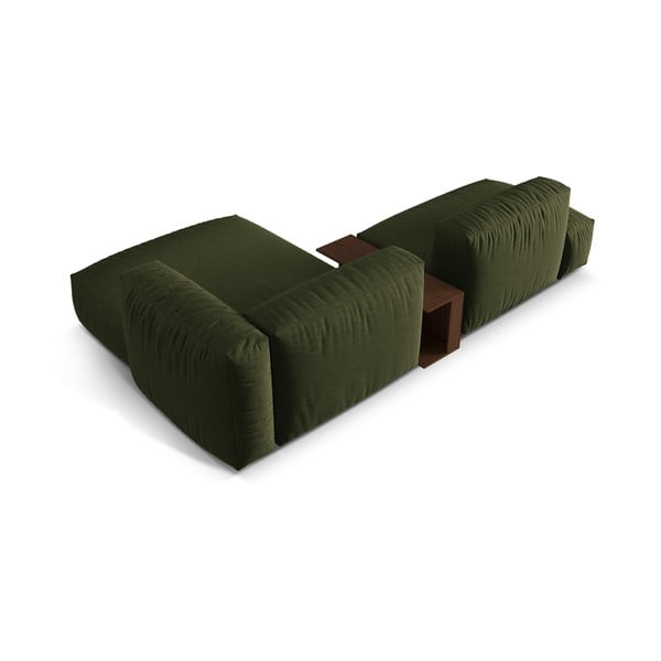Modulinė kampinė sofa žalios spalvos (su dešiniuoju kampu) Martina – Micadoni Home-image-4