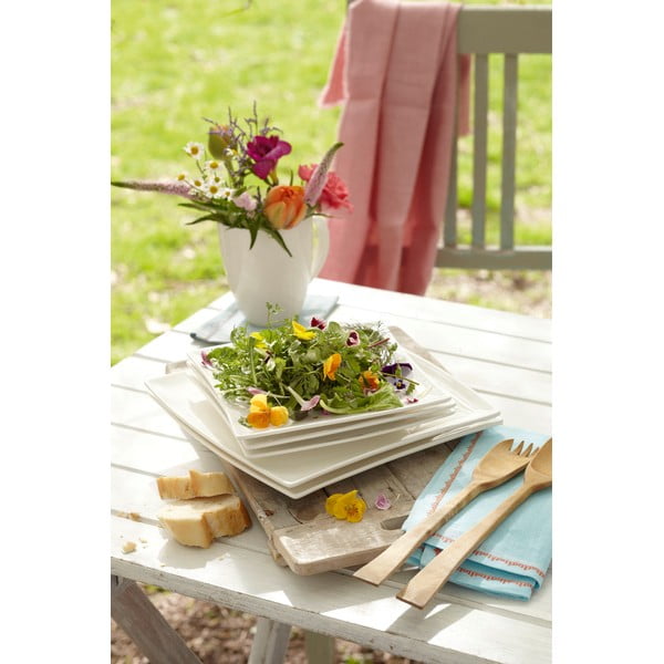 Balta porcelianinė gili lėkštė Maxwell & Williams East Meets West, 21,5 x 21,5 cm-image-2