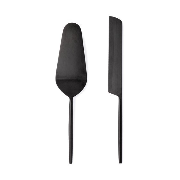 Iš nerūdijančio plieno torto serviravimo rinkinys 2 vnt. Bronte – Bizzotto