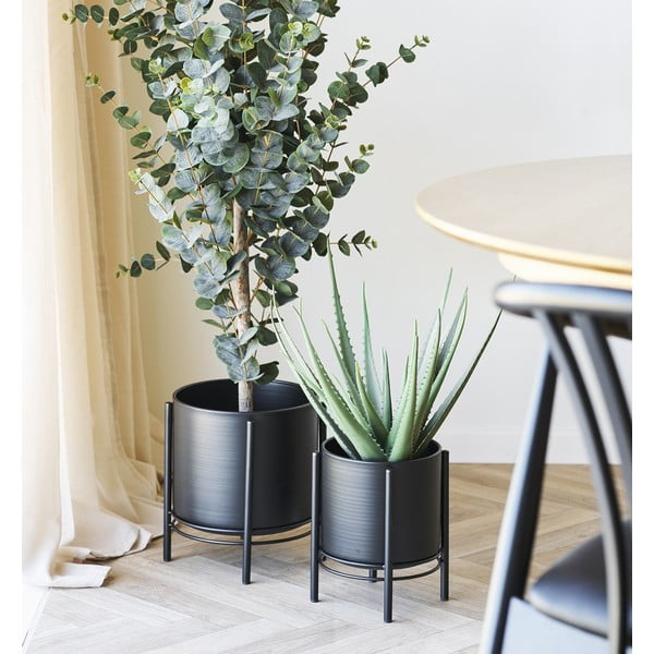 Iš metalo gėlių vazonų dangteliai 2 vnt. Svarta – House Nordic-image-1