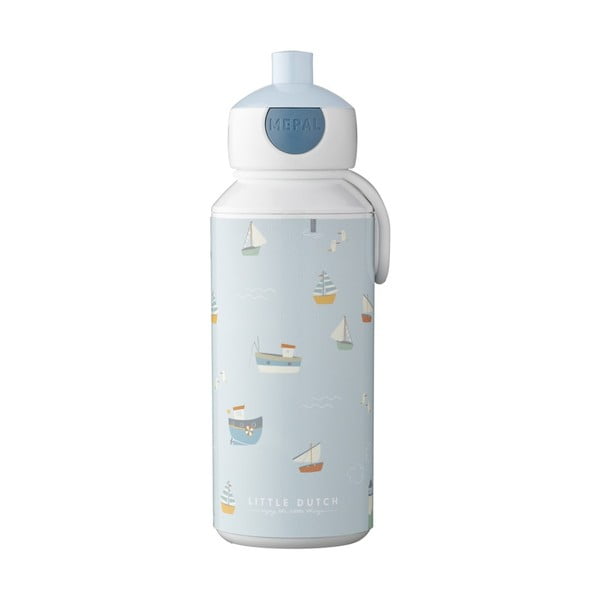 Vaikiškas buteliukas baltos spalvos/šviesiai mėlynos spalvos 400 ml Sailors bay – Mepal