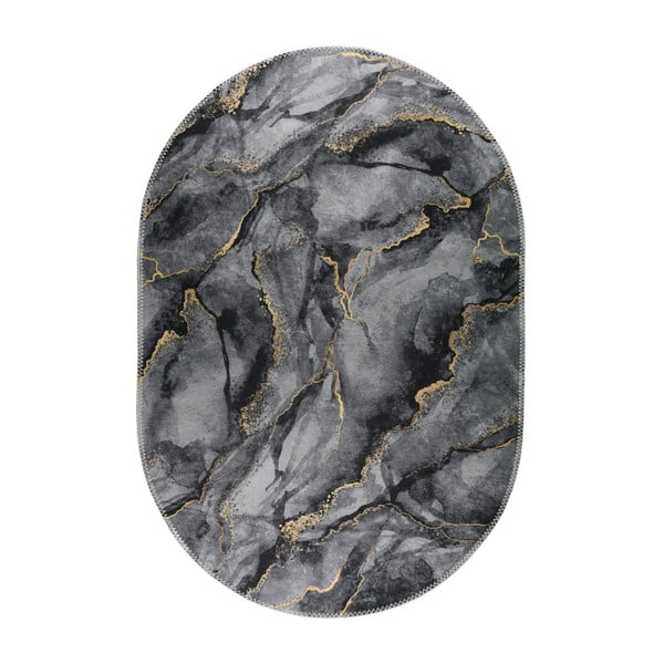 Skalbiamas kilimas tamsiai pilkos spalvos 80x120 cm – Vitaus