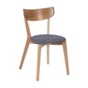 Ąžuolinė valgomojo kėdė su pilka sėdyne Arch - Bonami Selection