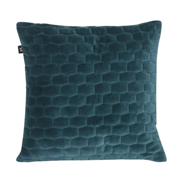 Mėlyna pagalvė su aksominiu paviršiumi PT LIVING, 35 x 35 cm
