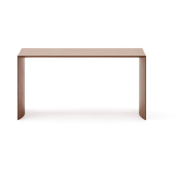 Tamsios natūralios spalvos kavos staliukas iš riešutmedžio 45x90 cm Litto – Kave Home-image-4