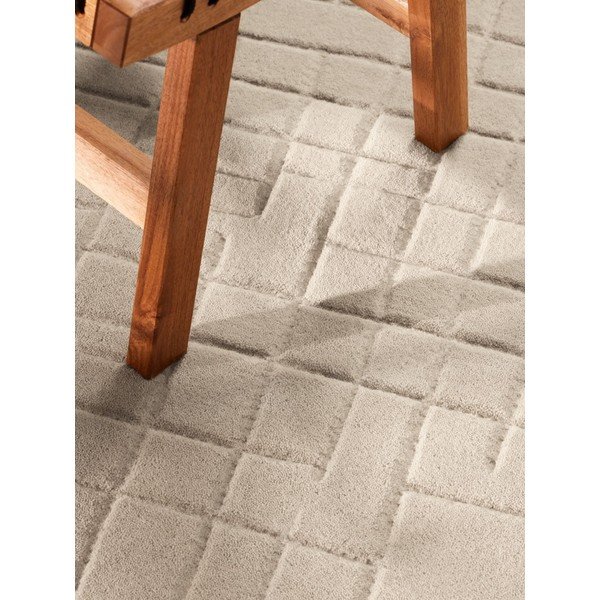 Smėlio spalvos iš vilnos apvalios formos kilimas ø 160 cm Kenso – Villeroy&Boch-image-3