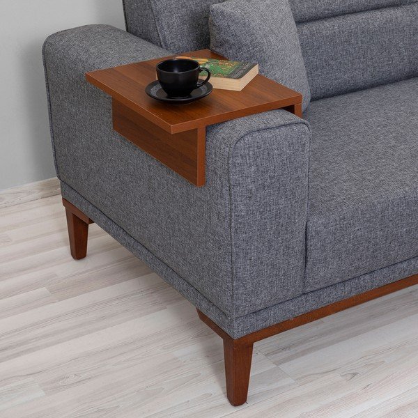 Sulankstoma sofa tamsiai pilkos spalvos 223 cm Liones – Artie-image-1