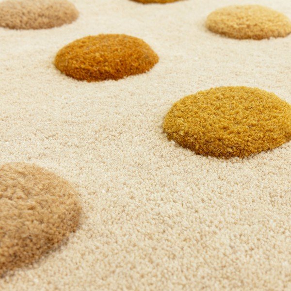 Rankų darbo iš vilnos kilimas geltonos spalvos 160x230 cm Dotty – Asiatic Carpets-image-4