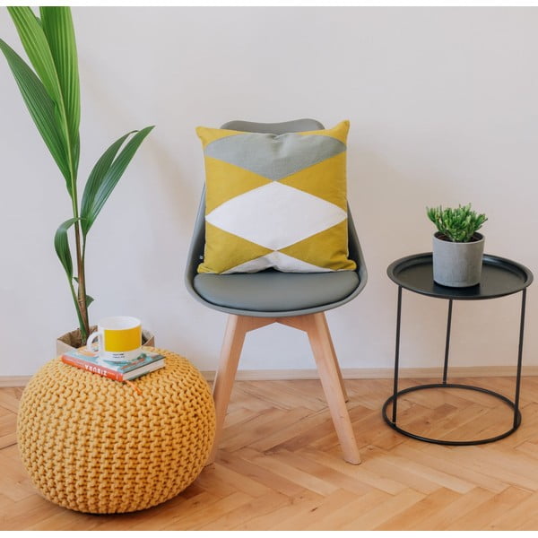 2 pilkų kėdžių su bukmedžio kojomis rinkinys Bonami Essentials Retro-image-1