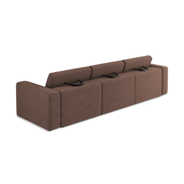 Rožinės spalvos sofa 314 cm Kalea – Makamii-image-3