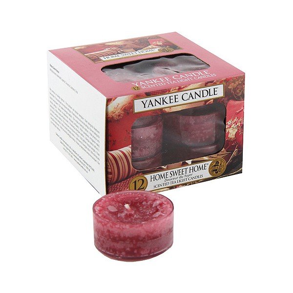 12 "Yankee Candle Sweet Home" kvapiųjų žvakių rinkinys, degimo trukmė 4 - 6 val.