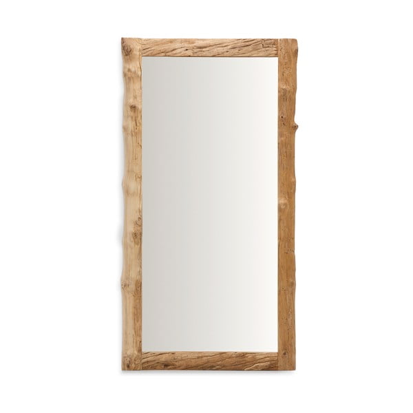 Sieninis veidrodis su medžio masyvo rėmu 105x200 cm Ibro – Kave Home