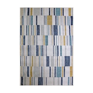 Geltonos spalvos/mėlynos spalvos lauko ir vidaus kilimas 160x230 cm Rosco Geo – Flair Rugs