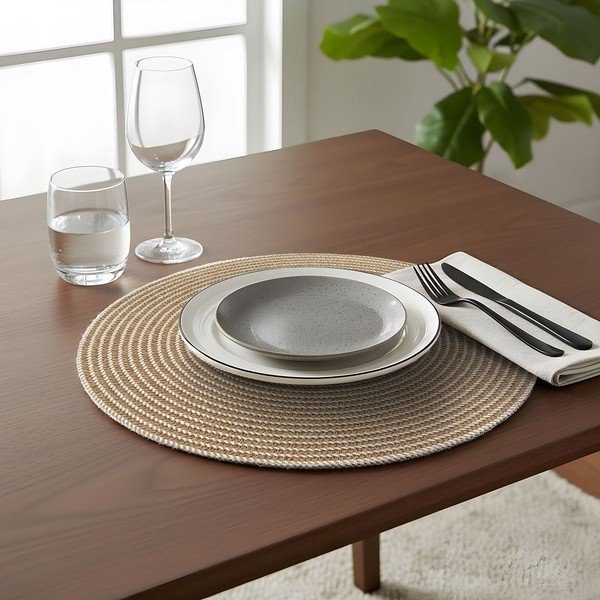 Iš tekstilės padėkliukas ø 38 cm Othello – douceur d'intérieur-image-1