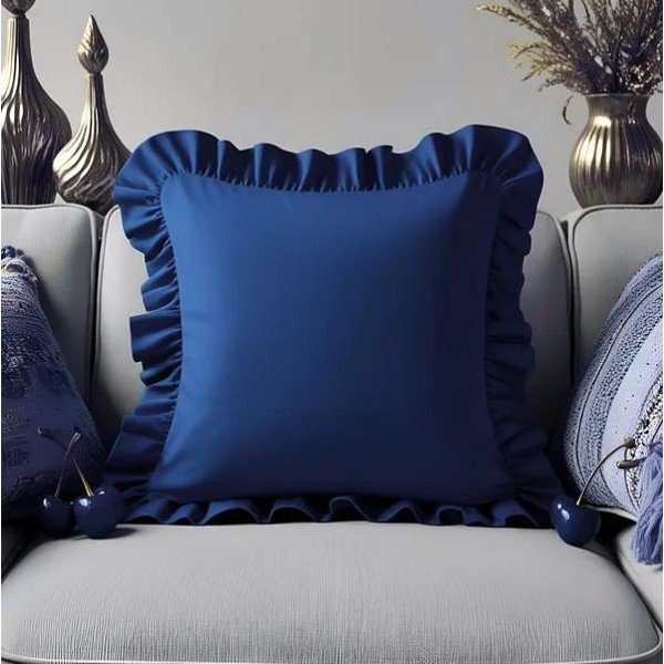 Iš medvilnės mišinio dekoratyvinis pagalvės užvalkalas 40x40 cm Ruffled – Mila Home