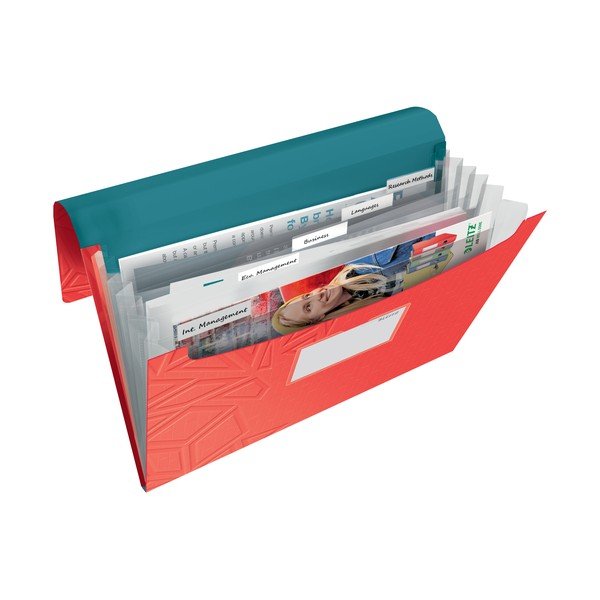 Červená aktovka s přihrádkami Leitz-image-1