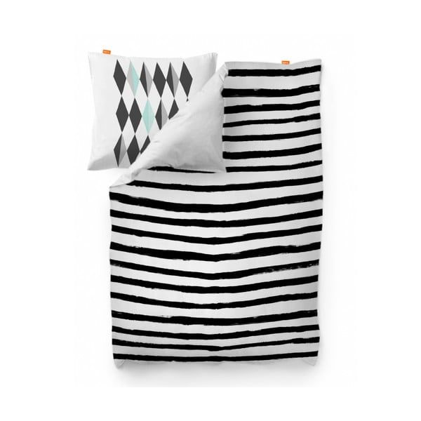 Medvilninis antklodės užvalkalas Blanc Stripes, 220 x 220 cm
