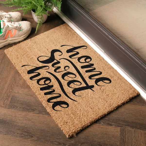 Iš kokoso pluošto grindų kilimėlis 40x60 cm Home Sweet Home – Artsy Doormats-image-1