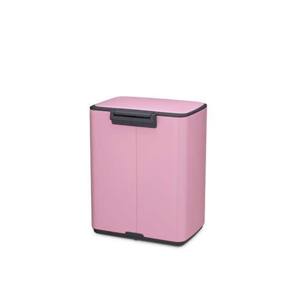 Rožinės spalvos iš plieno šiukšliadėžė su pedalu 12 l Bo – Brabantia-image-4