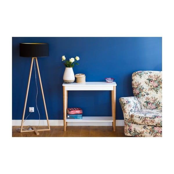 Baltas Ragaba Ashme konsolinis staliukas, plotis 85 cm-image-1