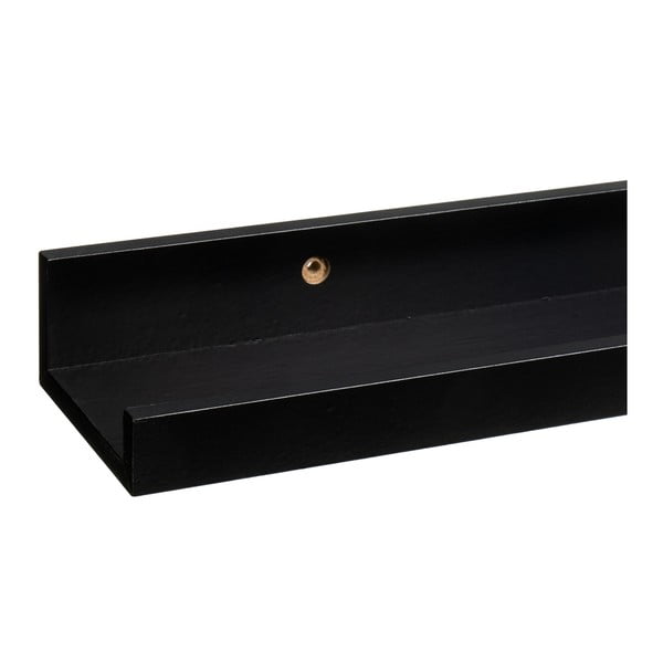 Sieninė lentyna juodos spalvos paveikslėliams 80 cm – Casa Selección-image-2