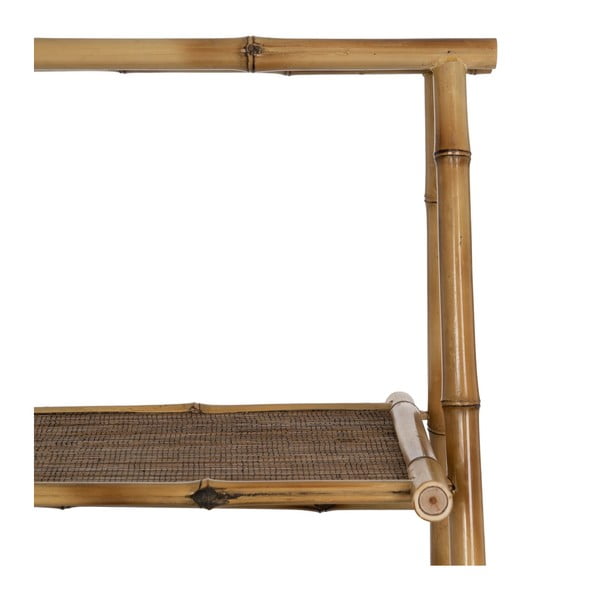Natūralios spalvos iš bambuko pastatoma lentyna 48x100x45 cm Manali – Ixia-image-2