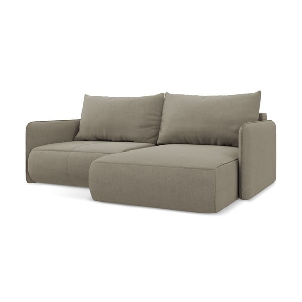 Smėlio spalvos sulankstoma/su sandėliavimo vieta kampinė sofa (su dešiniuoju kampu) Nanea – Makamii-image-3