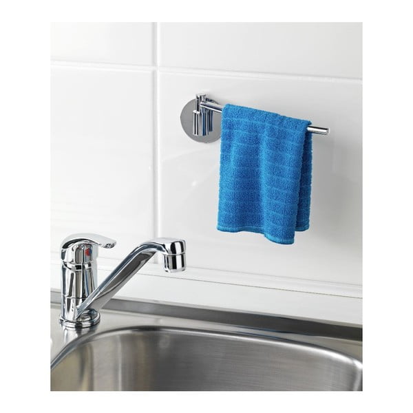 Wenko Turbo-Loc nerūdijančiojo plieno savaime išsilaikantis rankšluosčių laikiklis, iki 40 kg apkrovos-image-2