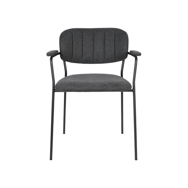 Valgomojo kėdės antracito spalvos 2 vnt. Jolien – White Label-image-2