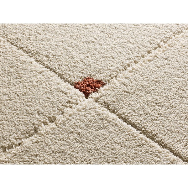 Raudonos plytų spalvos/kreminės spalvos kilimas 60x120 cm Brenda – Universal-image-2