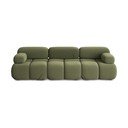 Šviesiai žalios spalvos iš velveto sofa 285 cm Lokua – Makamii