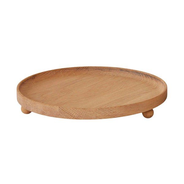 Iš medienos padėklas ø 30 cm Inka – OYOY Living Design