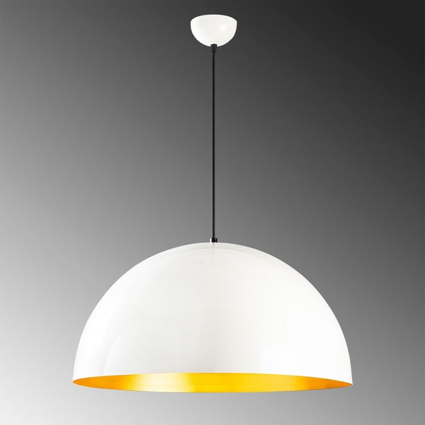 Baltas lubinis šviestuvas Opviq lights Berceste, ø 60 cm-image-1