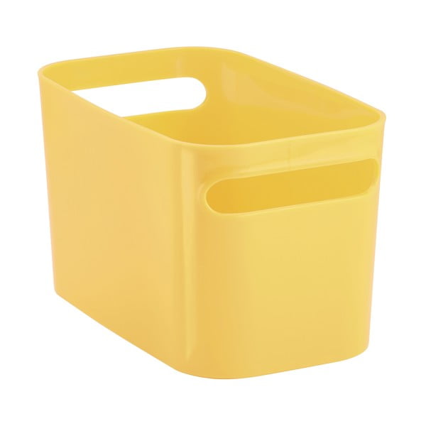 Daiktų laikymo krepšys "Una", geltonas, 25,5x15x15 cm
