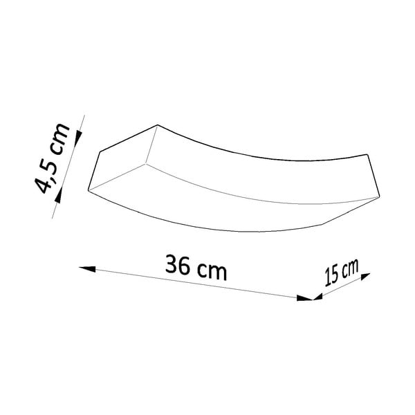 Baltas sieninis šviestuvas Sollux Indiana-image-3