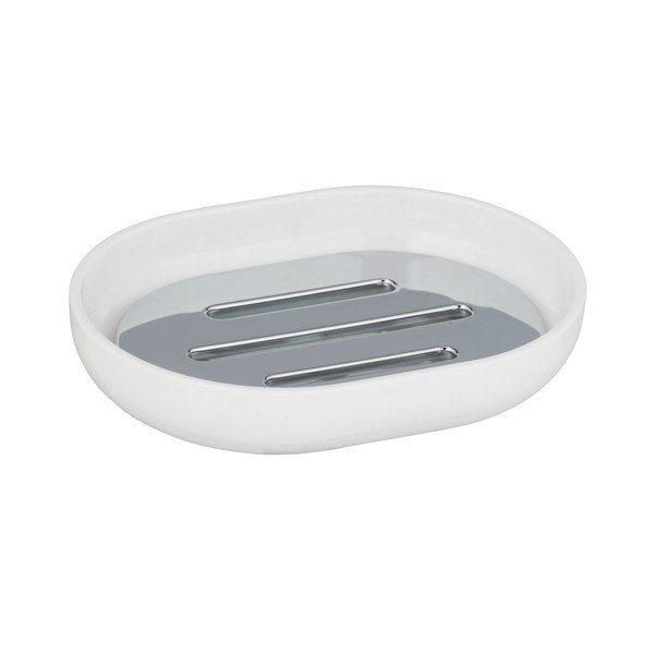 Balta muilinė su chromo detalėmis Wenko Posa-image-2