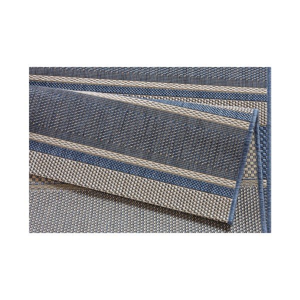 Mėlynas dryžuotas lauko kilimas NORTHRUGS Strap, 80 x 200 cm-image-2