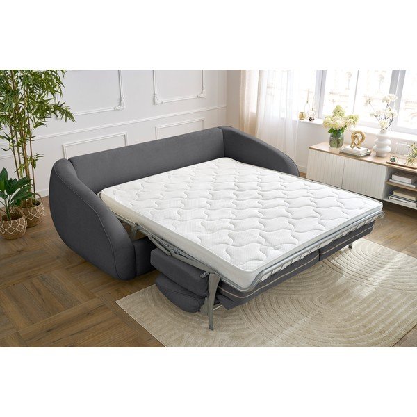 Sulankstoma sofa tamsiai pilkos spalvos 235 cm Cezanne – Bobochic Paris-image-1